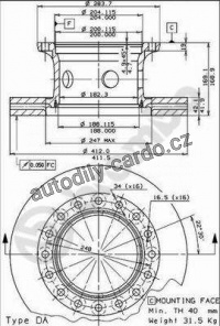 Brzdový kotouč BREMBO 09.4349.10