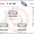 Sada brzdových destiček BREMBO P59055