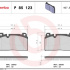 Sada brzdových destiček BREMBO P85123 - AUDI, PORSCHE