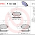 Sada brzdových destiček BREMBO P59038X - CHEVROLET, KIA, OPEL