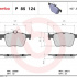 Sada brzdových destiček BREMBO P85124X - AUDI SEAT, ŠKODA, VW