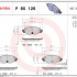 Sada brzdových destiček BREMBO P85126X - AUDI, SEAT, ŠKODA, VW