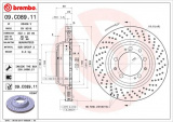 Brzdový kotouč BREMBO 09.C089.11 - PORSCHE