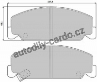 Sada brzdových destiček BREMBO P28018 - HONDA