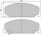 Sada brzdových destiček BREMBO P28018 - HONDA