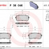 Sada brzdových destiček BREMBO P30046