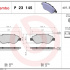 Sada brzdových destiček BREMBO P23145