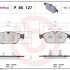 Sada brzdových destiček BREMBO P85127 - AUDI