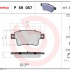 Sada brzdových destiček BREMBO P59057 - OPEL