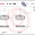 Sada brzdových destiček BREMBO P61035 - PEUGEOT