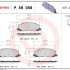 Sada brzdových destiček BREMBO P59058 - OPEL, SAAB