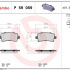 Sada brzdových destiček BREMBO P59059 - CHEVROLET, OPEL, SAAB