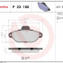 Sada brzdových destiček BREMBO P23160