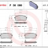 Sada brzdových destiček BREMBO P30080 - HYUNDAI, KIA