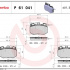 Sada brzdových destiček BREMBO P61041 - CITROËN