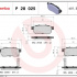 Sada brzdových destiček BREMBO P28025 - HONDA