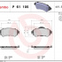 Sada brzdových destiček BREMBO P61105