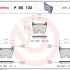 Sada brzdových destiček BREMBO P85132 - AUDI