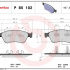 Sada brzdových destiček BREMBO P85102 - AUDI, VW