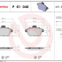 Sada brzdových destiček BREMBO P61046 - CITROËN