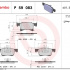 Sada brzdových destiček BREMBO P59083 - OPEL