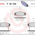 Sada brzdových destiček BREMBO P28032 - HONDA