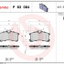 Sada brzdových destiček BREMBO P83084