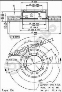 Brzdový kotouč BREMBO 09.7870.10 - RENAULT TRUCKS