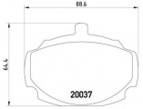 Sada brzdových destiček BREMBO P52001 - MG