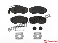 Sada brzdových destiček BREMBO P23091 - CITROËN, FIAT, PEUGEOT