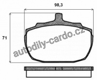 Sada brzdových destiček BREMBO P52005 - MG