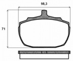 Sada brzdových destiček BREMBO P52005 - MG