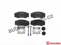 Sada brzdových destiček BREMBO P23093 - CITROËN, FIAT, PEUGEOT