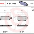 Sada brzdových destiček BREMBO P54034