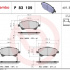 Sada brzdových destiček BREMBO P83109