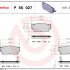 Sada brzdových destiček BREMBO P56027 - NISSAN