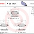 Sada brzdových destiček BREMBO P30067