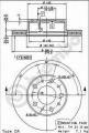 Brzdový kotouč BREMBO 09.8931.10 - CITROËN, FIAT, PEUGEOT