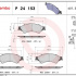 Sada brzdových destiček BREMBO P24153 - FORD, MERCEDES-BENZ