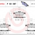 Sada brzdových destiček BREMBO P83087 - DAIHATSU, TOYOTA