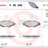 Sada brzdových destiček BREMBO P56038 - NISSAN, RENAULT