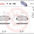 Sada brzdových destiček BREMBO P24160 - FORD