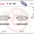 Sada brzdových destiček BREMBO P23105 - FIAT, SUZUKI