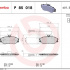 Sada brzdových destiček BREMBO P85018 - AUDI