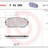 Sada brzdových destiček BREMBO P54059