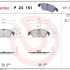 Sada brzdových destiček BREMBO P24161 - FORD