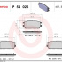 Sada brzdových destiček BREMBO P54025 - MITSUBISHI