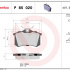 Sada brzdových destiček BREMBO P85020 AUDI, SEAT, ŠKODA, VW