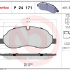 Sada brzdových destiček BREMBO P24171