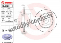 Brzdový kotouč BREMBO 08.E523.11